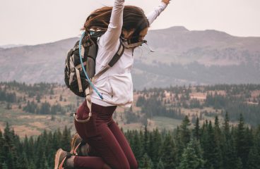 Woman jumping